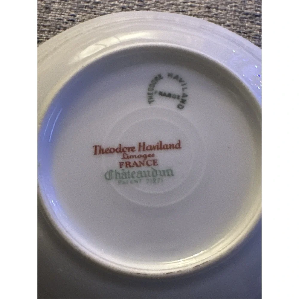 Theodore Haviland Limoges Chateaudun Cup & Saucer Set